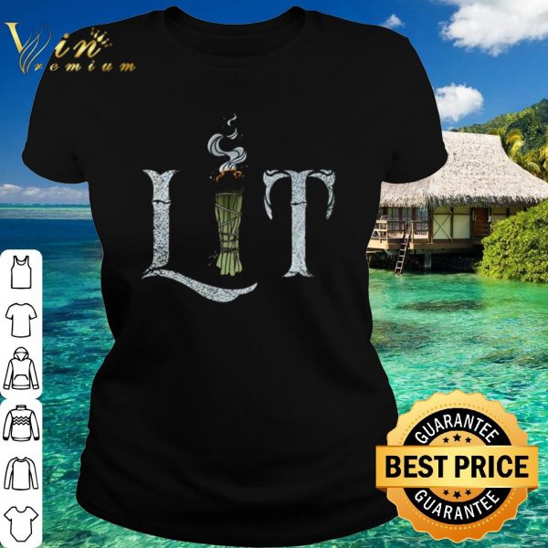 Pretty Halloween Witch Lit shirt 2