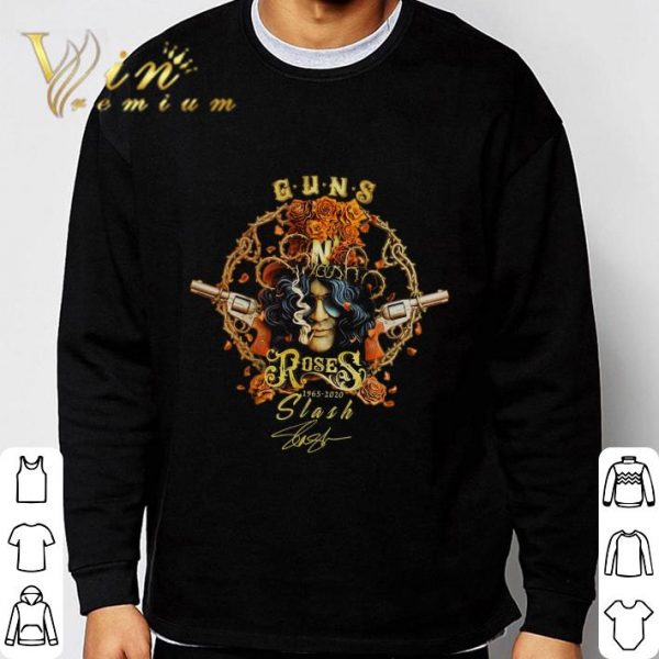 Guns N Roses 1965-2020 Slash signature shirt 3