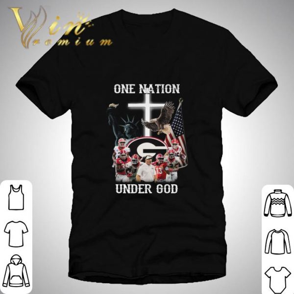 Eagle Statue Of Liberty One Nation Georgia Bulldogs Under God shirt 1