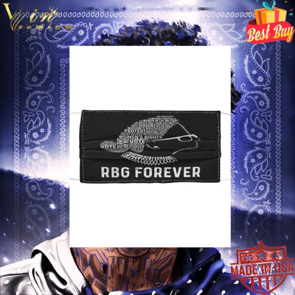 Notorious RBG forever Ruth Bader Ginsburg Quotes Feminist face mask 3