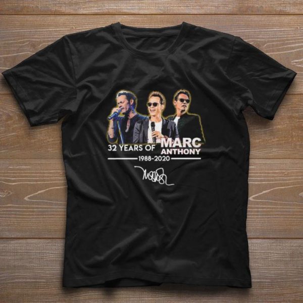 Awesome Marc Anthony 32 Years of 1988 2020 signature shirt 1