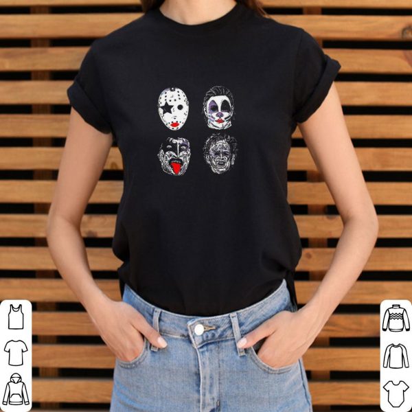 Nice Horror Movie Character Faces Halloween shirt 3