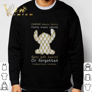 Diamond Stitch gets left behind or forgotten Childhood Cancer Awareness shirt 5