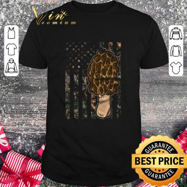 Original Morel Mushroom Hunting American Flag Usa Flag shirt 1