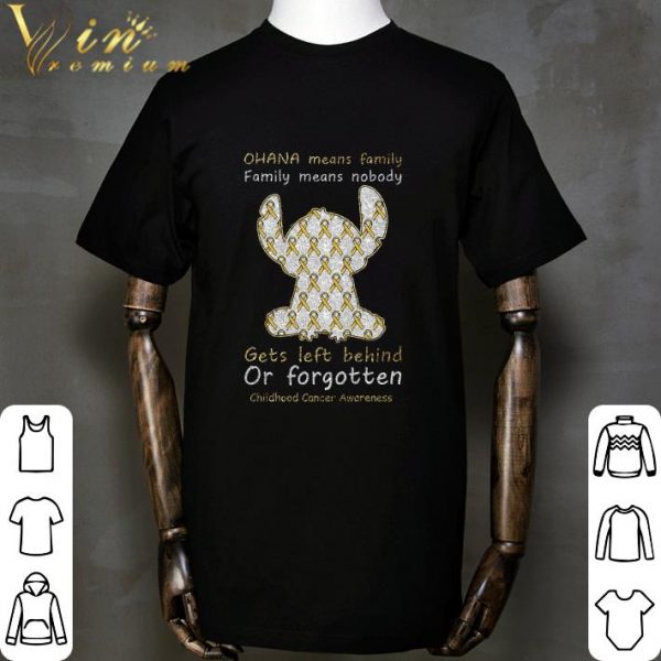 Diamond Stitch gets left behind or forgotten Childhood Cancer Awareness shirt 2