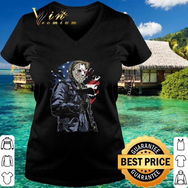 Premium American Killer Donald Trump Politics USA Halloween Horror Friday 13th Jason Voorhees shirt 3