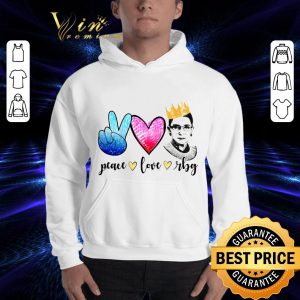 Funny peace love rbg Notorious Ruth Bader Ginsburg shirt 5