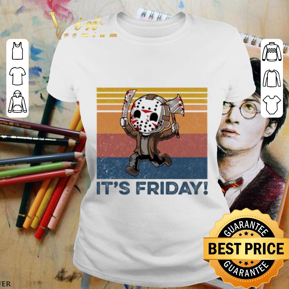 Hot Halloween Jason Voorhees it's friday vintage shirt 2