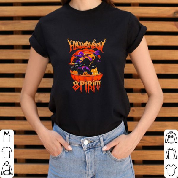 Pretty Black Cats Witch Halloween Spirit shirt 3