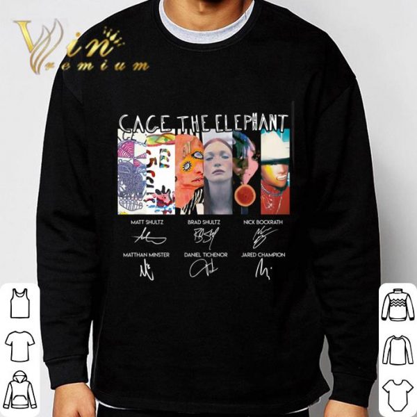 Cage the Elephant signatures shirt 3