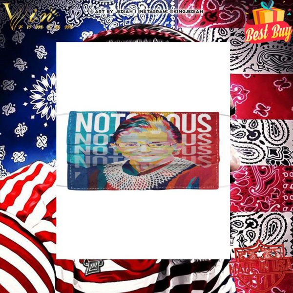 Notorious RBG Ruth Bader Ginsburg colors face mask 2