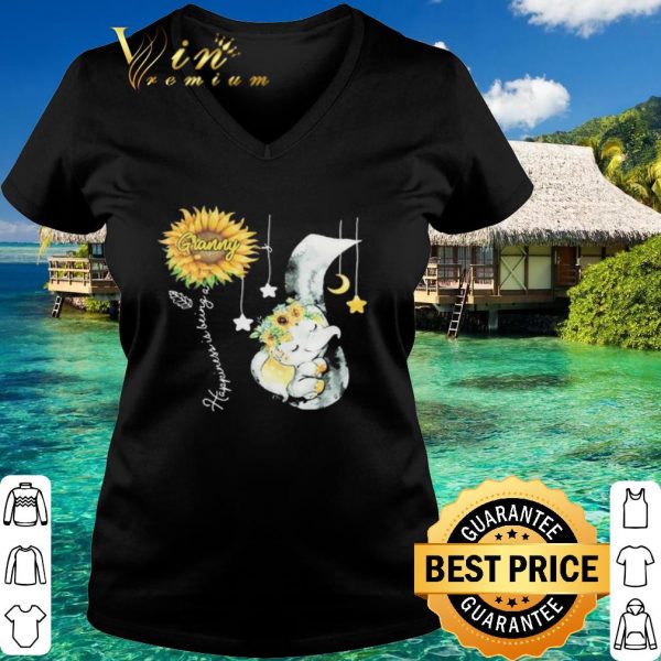Cool Happiness Is Being A Granny Elephant Mothers Day shirt 3