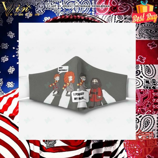 Harry Potter characters Abbey Road i forgot my mask what happened face mask 2