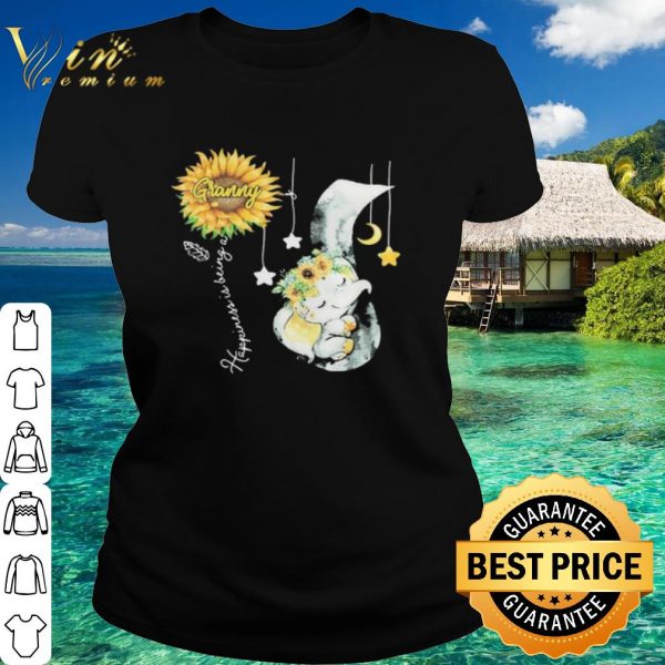 Cool Happiness Is Being A Granny Elephant Mothers Day shirt 2