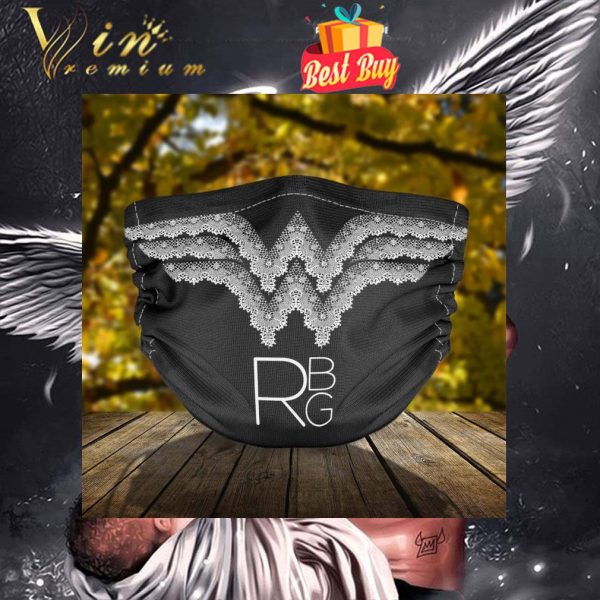 Wonder Woman logo RBG face mask 1