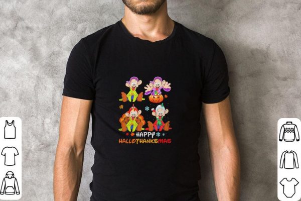 Funny Dwarfs Sleepy happy Hallothanksmas shirt 2
