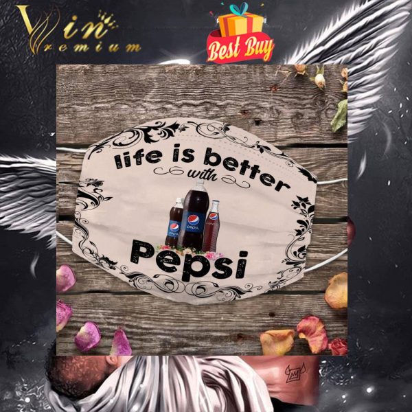 Life is better with Pepsi face mask 1