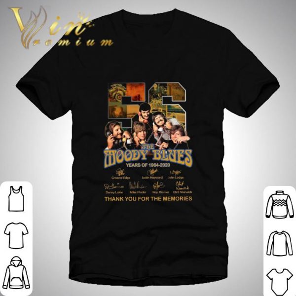 The Moody Blues years of 1964-2020 signed thank you for the memories shirt 1