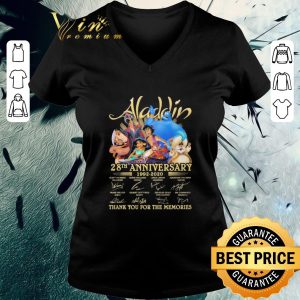 Pretty Aladdin 28th anniversary 1992 2020 thank you for the memories signatures shirt 5