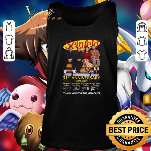 Official Seinfeld 31st anniversary 1989-2020 signed thank you for the memories shirt 3