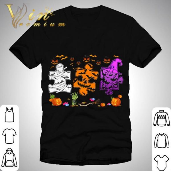 Puzzle Autism Halloween shirt 1