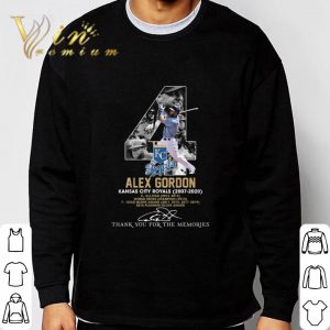 4 Alex Gordon Kansas city Royals 2007-2020 signature shirt 5
