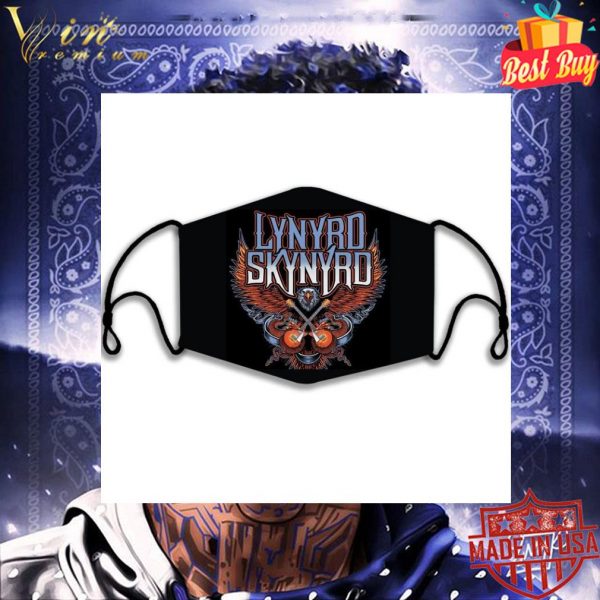 Simple Man Lynyrd Skynyrd Eagle Guitars Face Mask 3