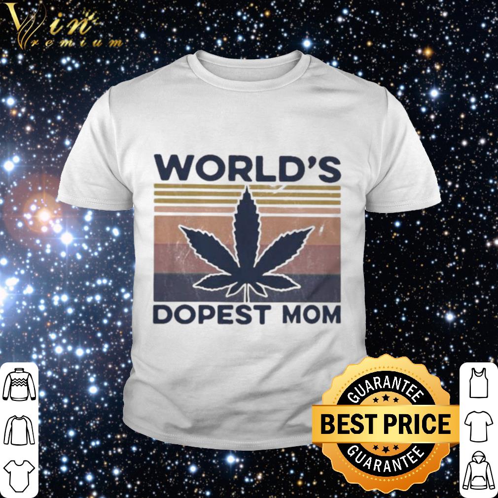 Original Cannabis World’s dopest mom vintage shirt 2