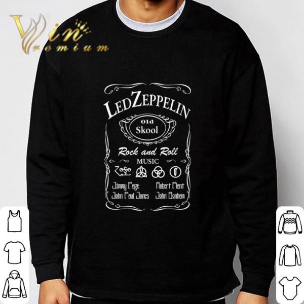 Led-Zeppelin old skool Rock and Roll Zoso symbol shirt 3