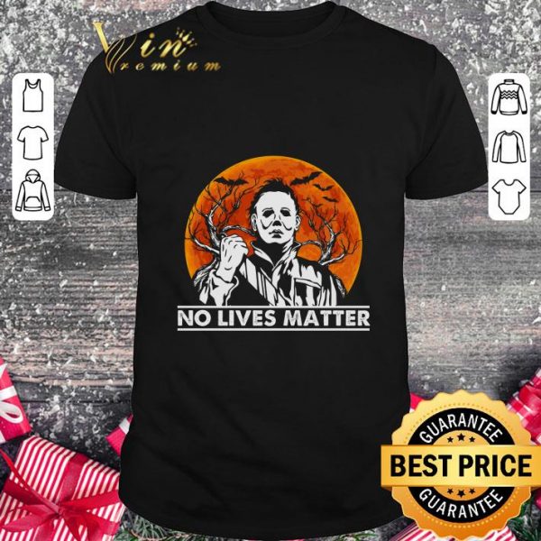 Hot Michael Myers No Black Lives Matter Halloween Moon Sunset shirt 1