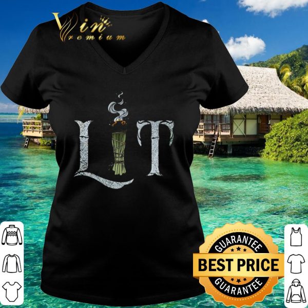 Pretty Halloween Witch Lit shirt 3