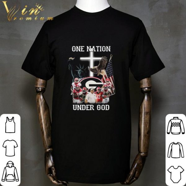 Eagle Statue Of Liberty One Nation Georgia Bulldogs Under God shirt 2
