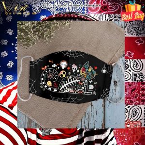 Tattoo cat halloween face mask 4
