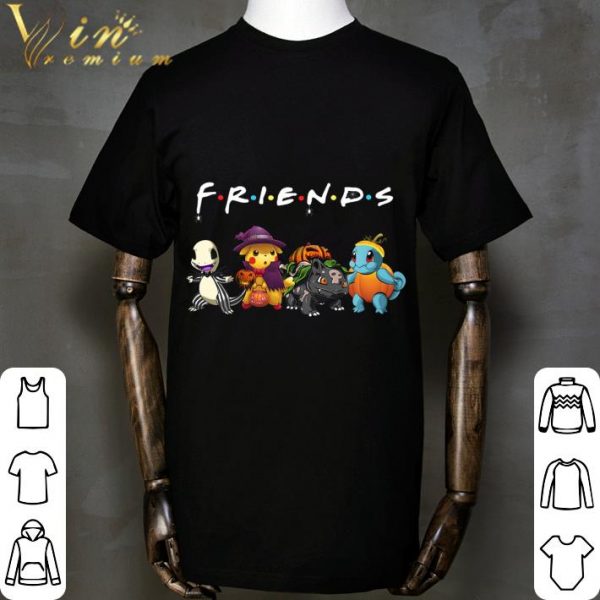 Friends Hitokage Pikachu Fushigidane Squirtle Halloween shirt 2