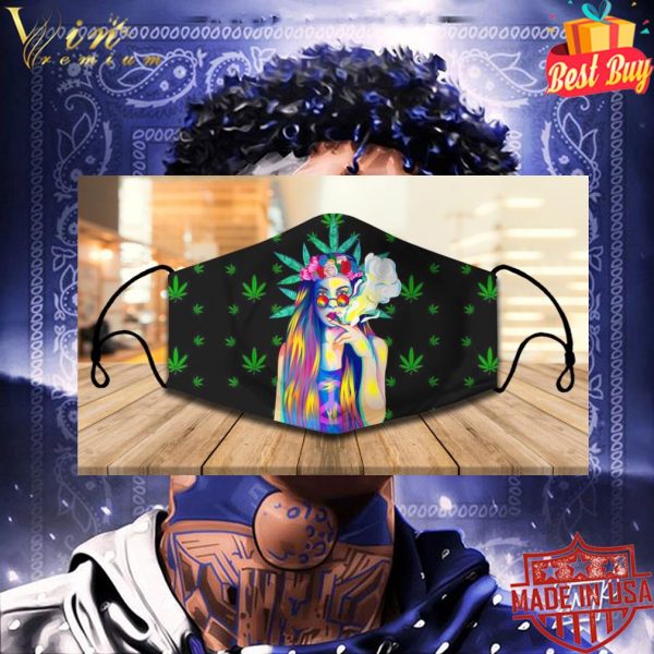 Weed girl Cannabis face mask 3