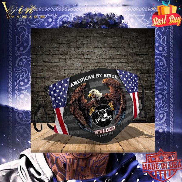 American by birth welder by choice face mask 3
