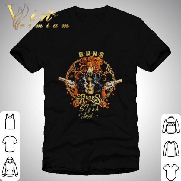 Guns N Roses 1965-2020 Slash signature shirt 1