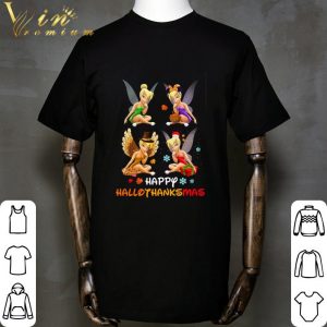 Tinker Bell Turkey Thanksgiving Happy Hallothankmas Christmas shirt 4