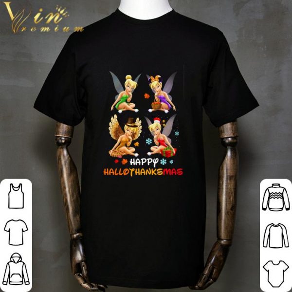 Tinker Bell Turkey Thanksgiving Happy Hallothankmas Christmas shirt 2