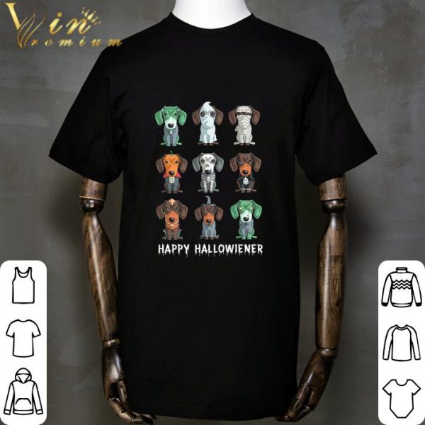 Happy Hallowiener Dachshund costumes Halloween shirt 2
