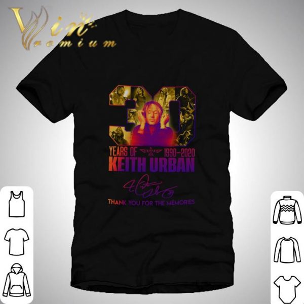 30 years of 1990-2020 Keith Urban signature shirt 1