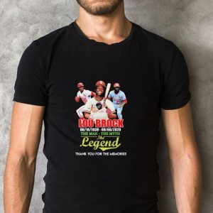 Awesome Lou Brock the man the myth the legend thank you for the memories shirt 4