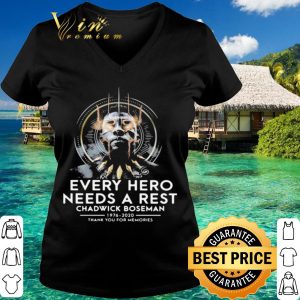 Official Black Panther Rip Chadwick Boseman Every Hero Needs A Rest 1976-2020 shirt 5