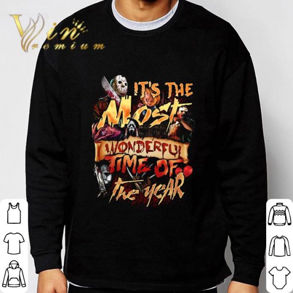 Horror characters it's the most wonderful time of the year shirt 3