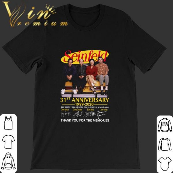 Official Seinfeld 31st anniversary 1989-2020 signed thank you for the memories shirt 1