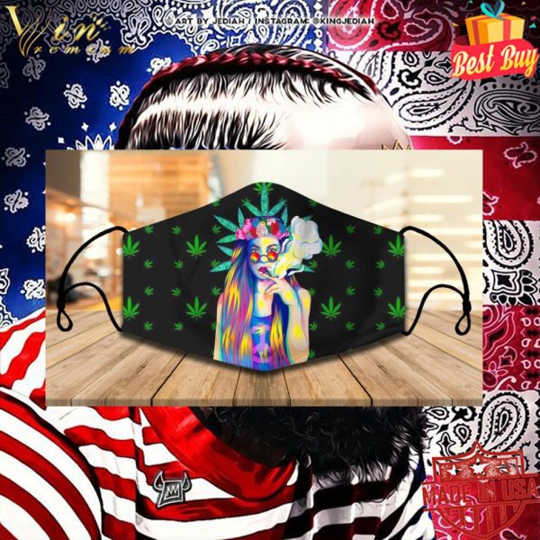 Weed girl Cannabis face mask 2