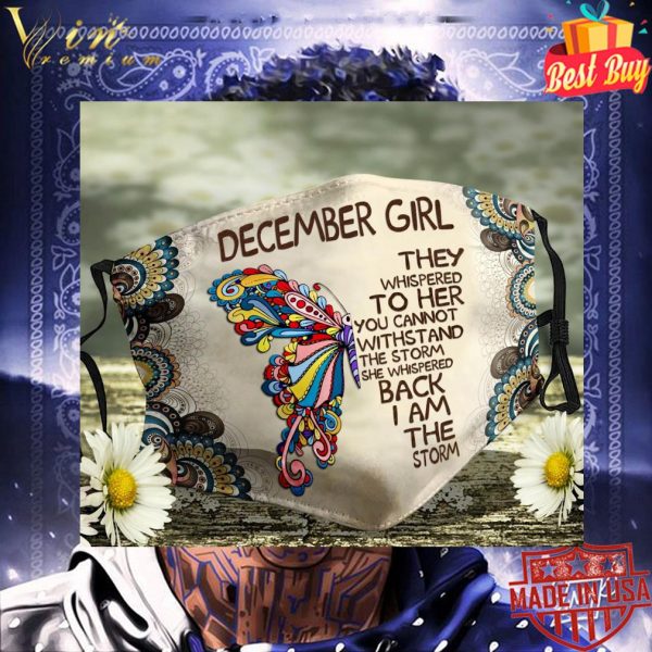 Butterfly december girl she whispered back i am the storm face mask 3