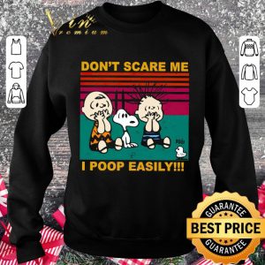 Snoopy Charlie Brown Pig-pen don't scare me I poop easily shirt 5
