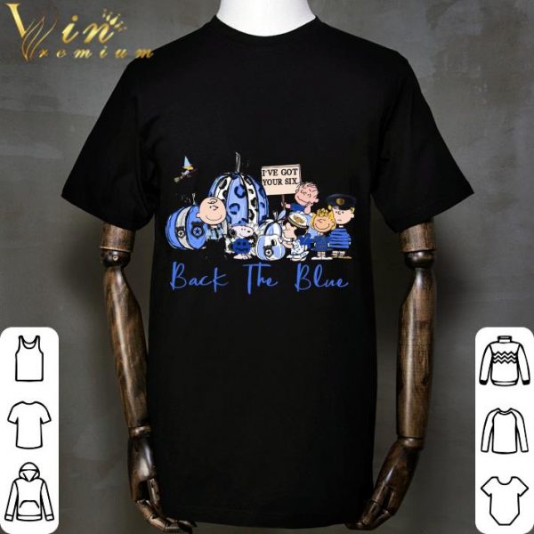 Charlie Brown and friends back the blue i've got your six shirt 2