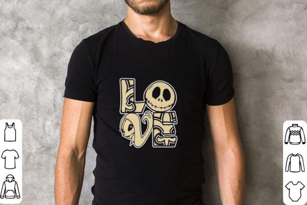 Original Saints Jack Skellington and Sally love shirt 2